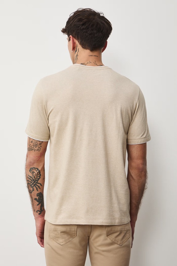 Odzież Medicine t-shirt bawełniany RS26-TSM042 beżowy