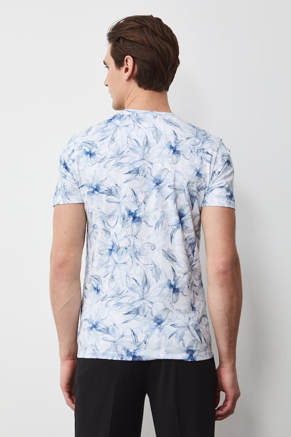 Odzież T-shirt męski bawełniany z elastanem RS26-TSM051 multicolor