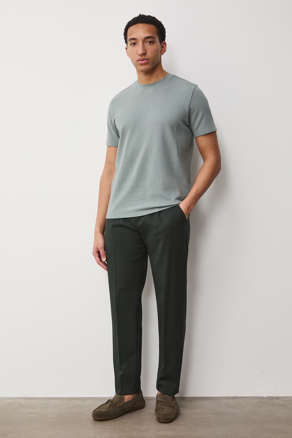 T-shirt męski bawełniany RS26-TSM061 turkusowy RS26