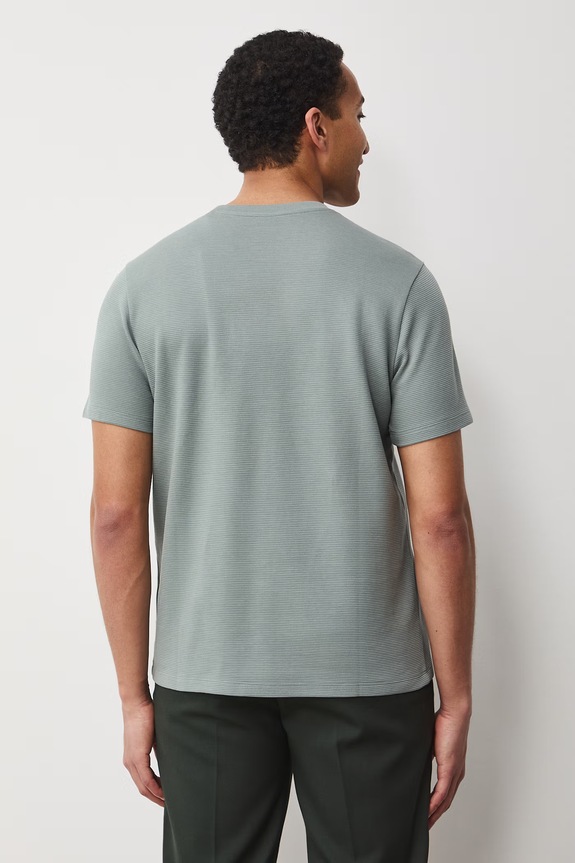 Odzież T-shirt męski bawełniany RS26-TSM061 turkusowy