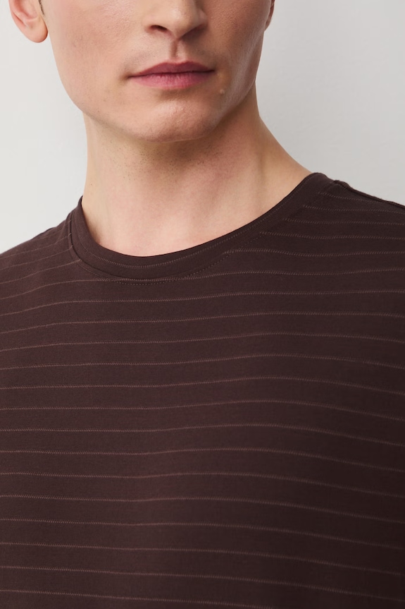 T-shirt męski bawełniany RS26-TSM072 brązowy