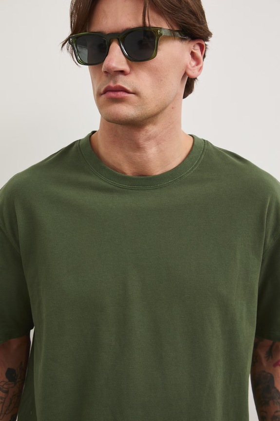 Medicine T-shirt męski bawełniany zielony RS26-TSM080