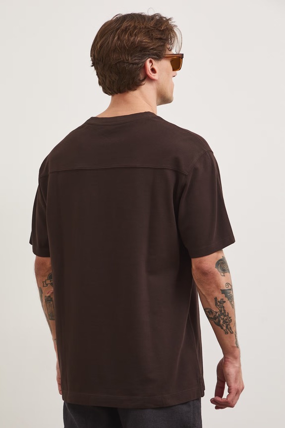 Odzież Medicine T-shirt męski bawełniany RS26-TSM080 brązowy