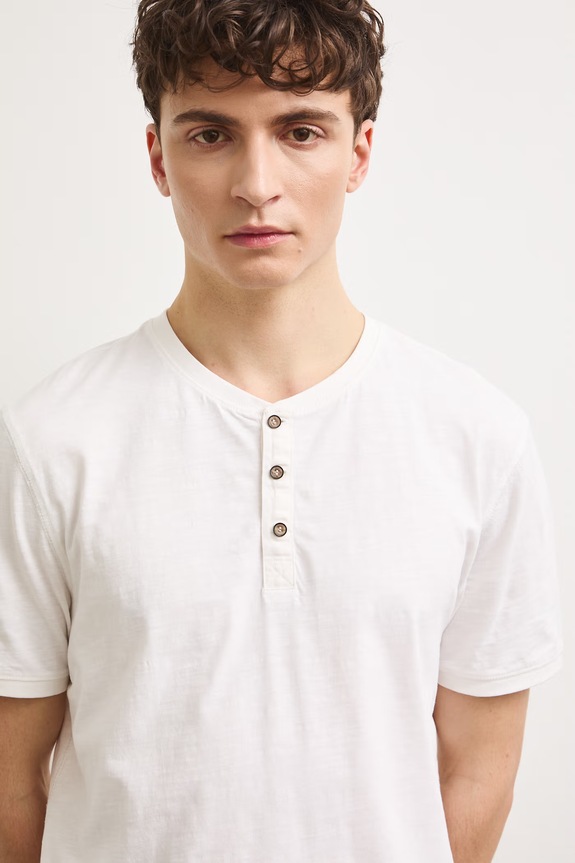 Polo tričko pánske bavlnené s efektom prania béžová RS26-TSM090