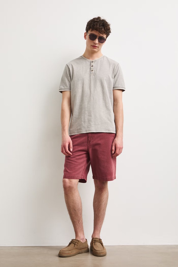 Polo tričko pánske bavlnené s efektom prania RS26-TSM090 sivá RS26