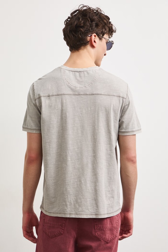 Oblečenie Polo tričko pánske bavlnené s efektom prania RS26-TSM090 sivá