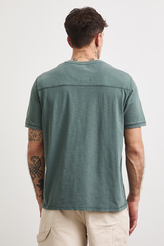 Oblečenie Polo tričko pánske bavlnené s efektom prania RS26-TSM090 zelená