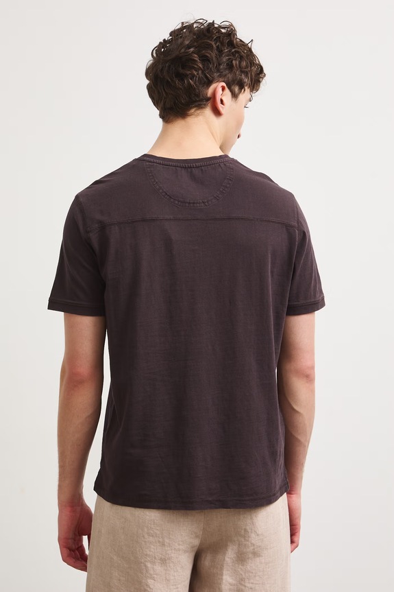 Odzież Polo męskie bawełniane z efektem sprania RS26-TSM090 brązowy