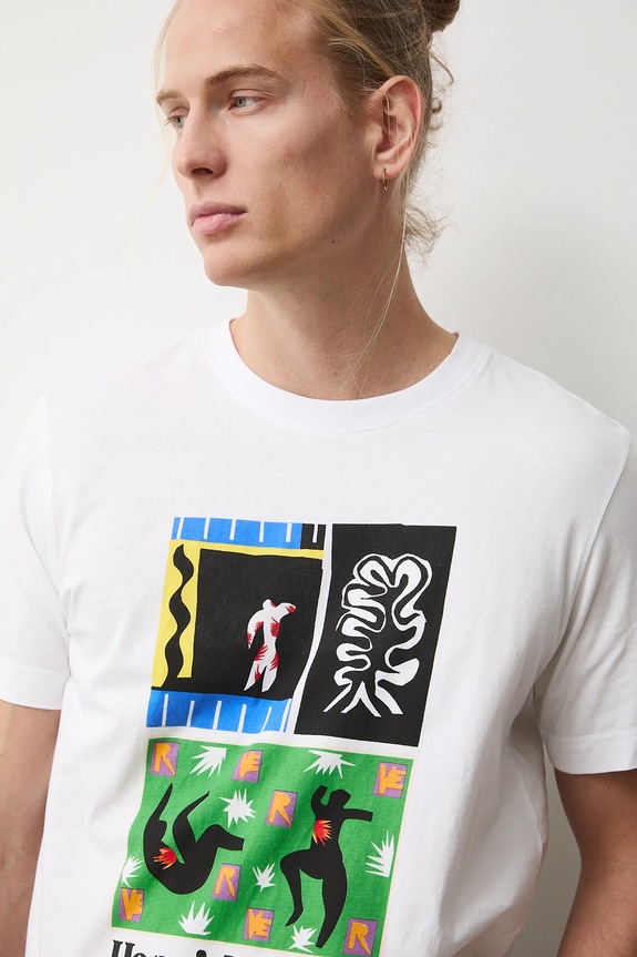 T-shirt bawełniany męski z kolekcji Eviva L'arte RS26-TSM251 biały