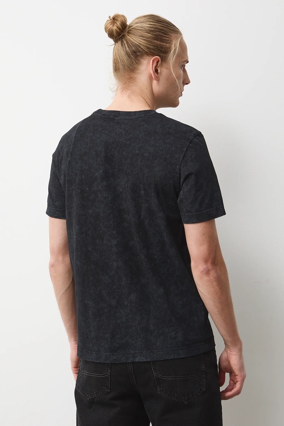 T-shirt bawełniany męski z kolekcji Eviva L'arte czarny RS26-TSM251