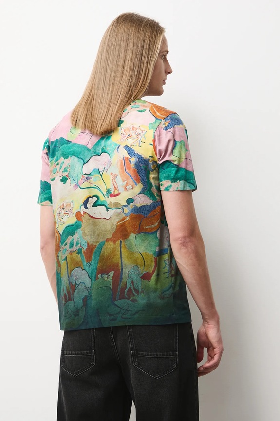 Odzież T-shirt męski z kolekcji Eviva L'arte RS26-TSM255 multicolor
