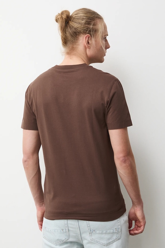 T-shirt męski z kolekcji Frida brązowy RS26-TSM265