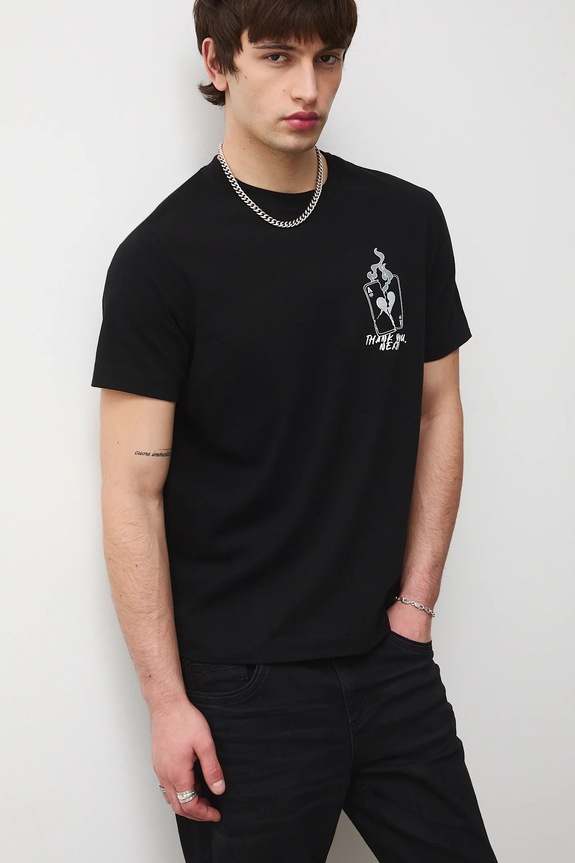 Pamučna majica Medicine RS26-TSM281 crna RS26