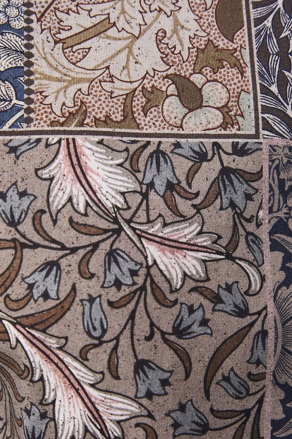 Bavlnené tričko pánske s elastanom vzorovaný RS26-TSM306 hnedá