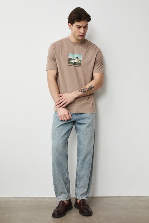 Medicine t-shirt in cotone RS26-TSM353 beige RS26