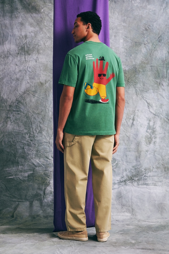 T-shirt męski bawełniany by Jagoda Pecela, Grafika Polska RS26-TSM452 zielony RS26