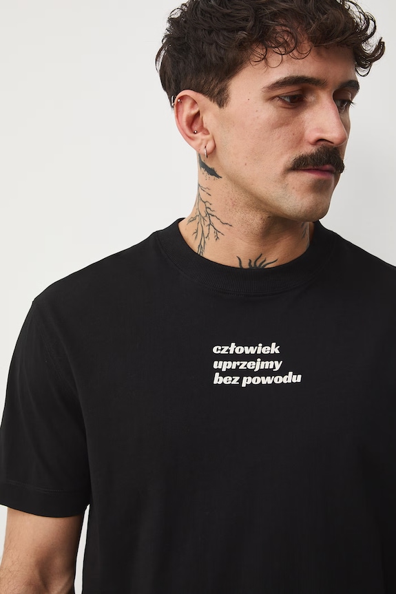 T-shirt męski bawełniany by Jagoda Pecela, Grafika Polska RS26-TSM452
