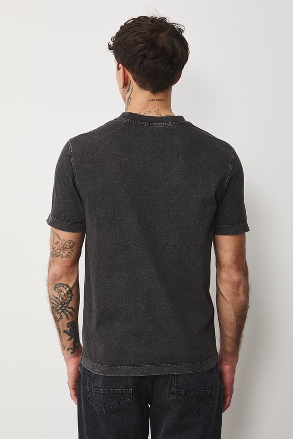 T-shirt męski bawełniany by Ania Stanisz, Grafika Polska RS26-TSM454 czarny
