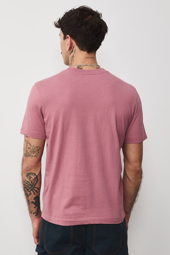 T-shirt męski bawełniany by Paweł Szlotawa, Grafika Polska różowy RS26-TSM457