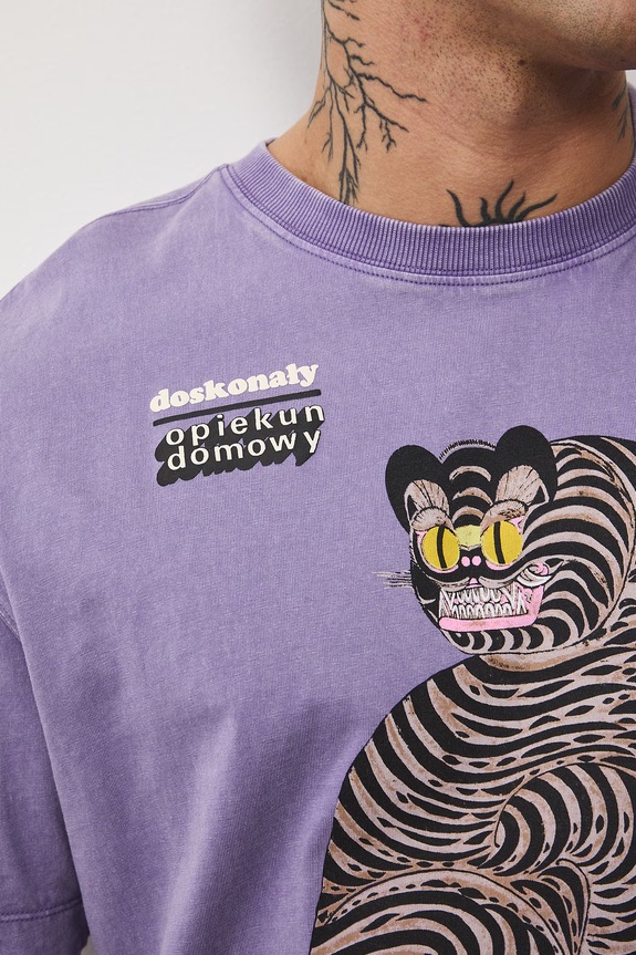 T-shirt męski bawełniany Lola Styrylska, Grafika Polska RS26-TSM458