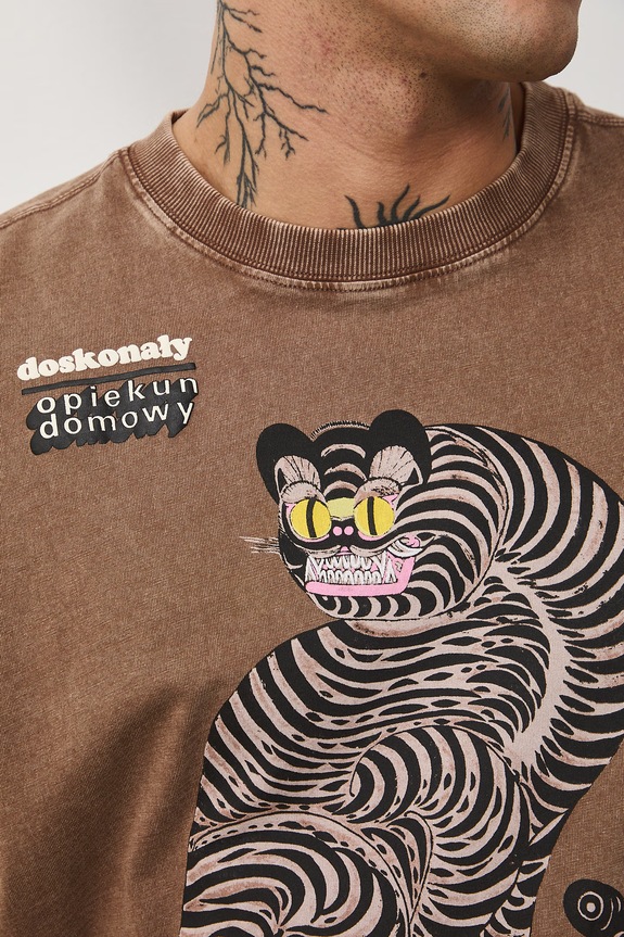 T-shirt męski bawełniany Lola Styrylska, Grafika Polska RS26-TSM458