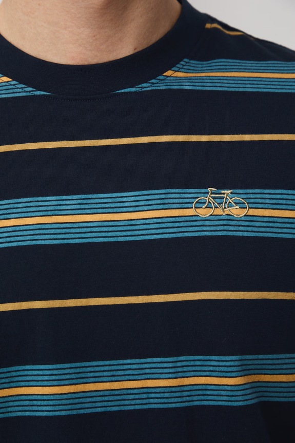 T-shirt męski bawełniany RS26-TSM505 granatowy