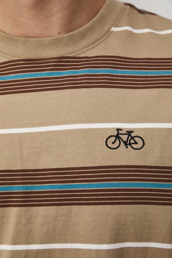 T-shirt męski bawełniany RS26-TSM505 beżowy