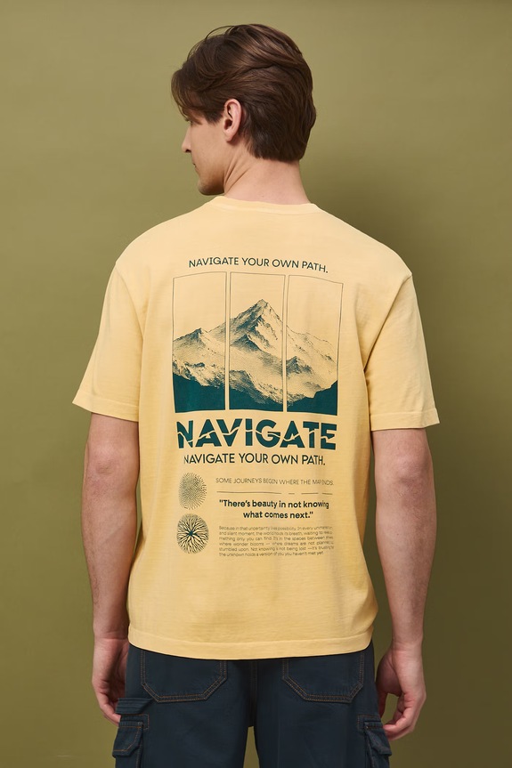 Odzież Medicine t-shirt męski bawełniany RS26-TSM506 żółty