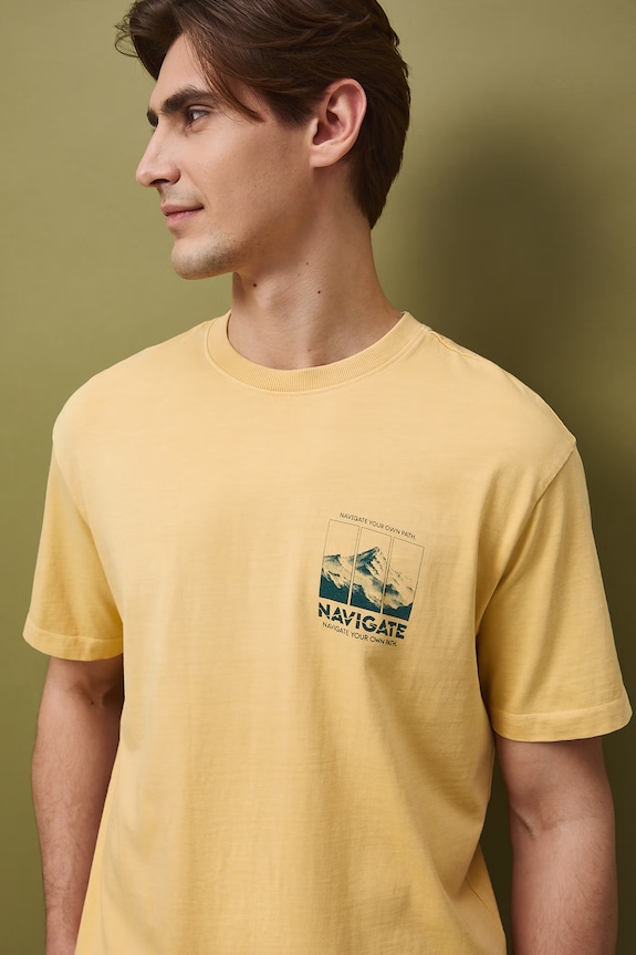 Medicine t-shirt męski bawełniany żółty RS26-TSM506