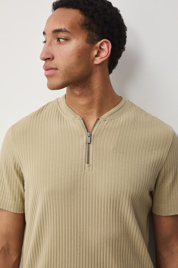 Medicine t-shirt da uomo in cotone con elastan verde RS26-TSM600