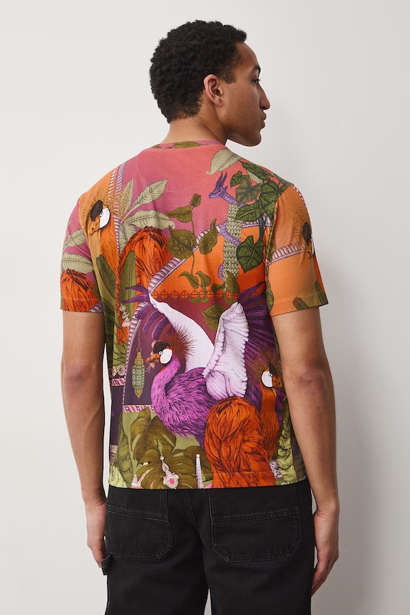 Medicine t-shirt ανδρικό βαμβακερό με ελαστάνη RS26-TSM651 πολύχρωμο