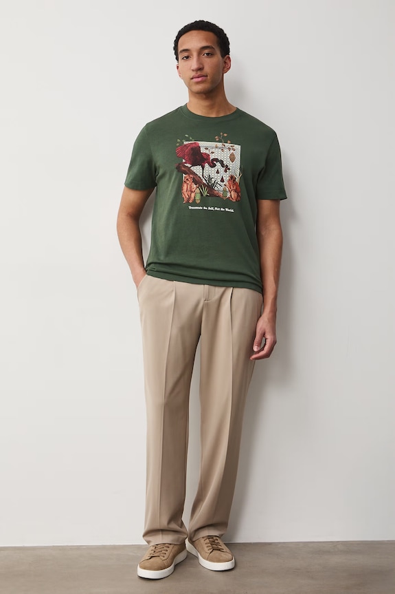 Odzież Medicine t-shirt męski bawełniany RS26-TSM653 zielony