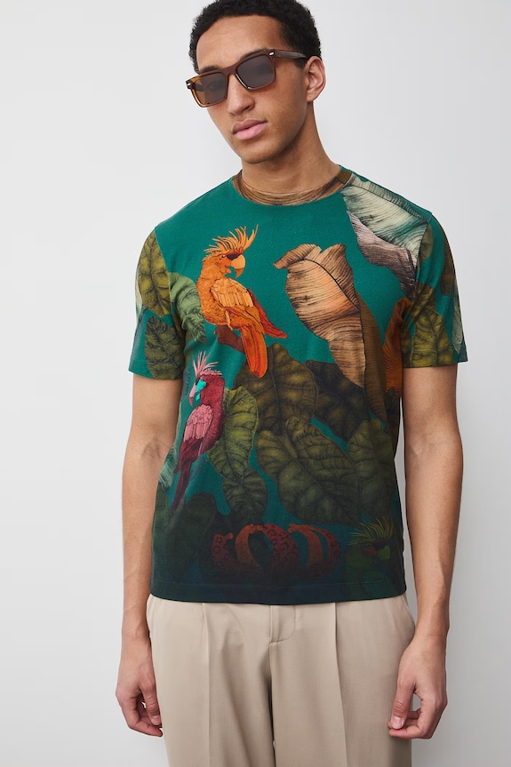 Medicine t-shirt męski bawełniany z elastanem RS26-TSM656 multicolor