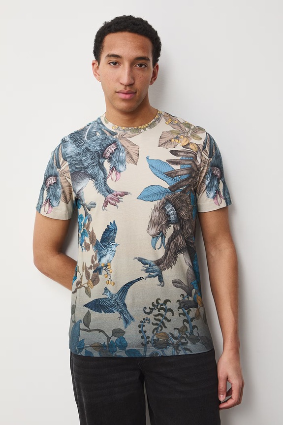 Medicine t-shirt męski bawełniany z elastanem RS26-TSM660 beżowy RS26