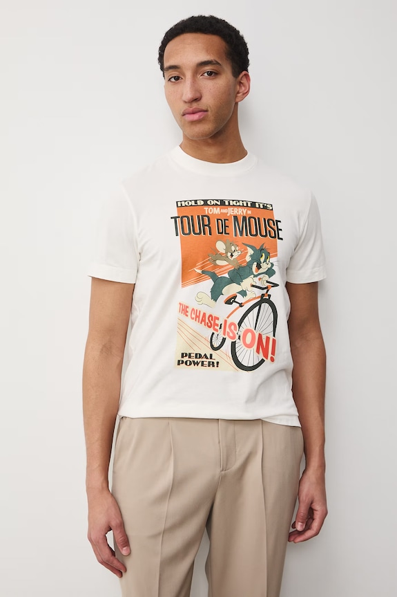 Medicine T-shirt ανδρικό βαμβακερό RS26-TSM673 λευκό RS26