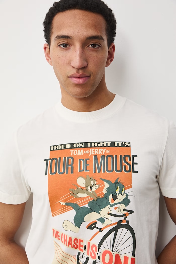 Medicine T-shirt ανδρικό βαμβακερό λευκό RS26-TSM673