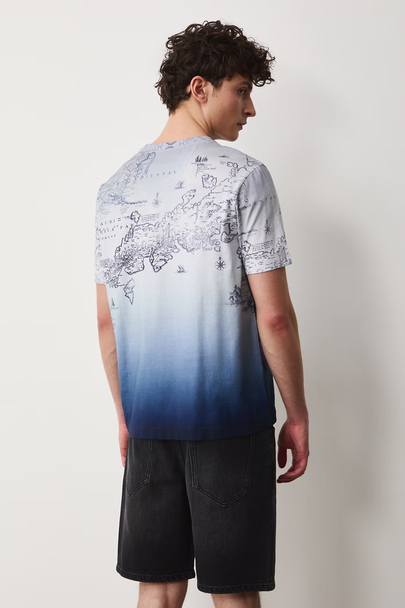Odzież T-shirt męski bawełniany z elastanem RS26-TSM701 multicolor