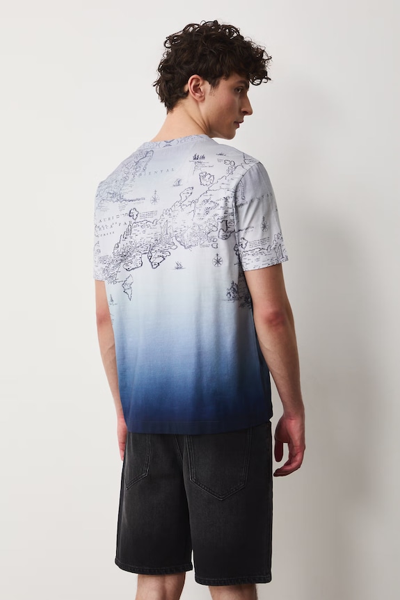 Odzież T-shirt męski bawełniany z elastanem RS26-TSM701 multicolor