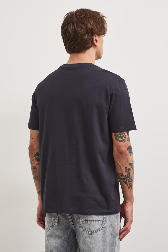 Odzież Medicine T-shirt męski bawełniany RS26-TSM802 czarny