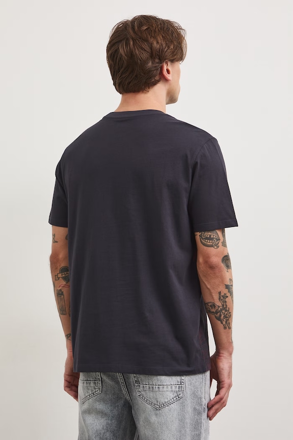 Odzież Medicine T-shirt męski bawełniany RS26-TSM802 czarny