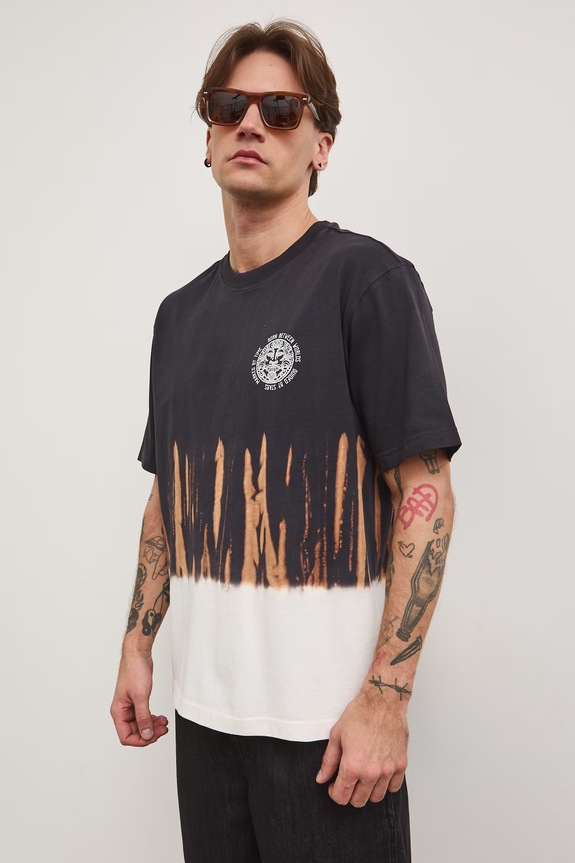 T-shirt męski bawełniany RS26-TSM804 czarny RS26