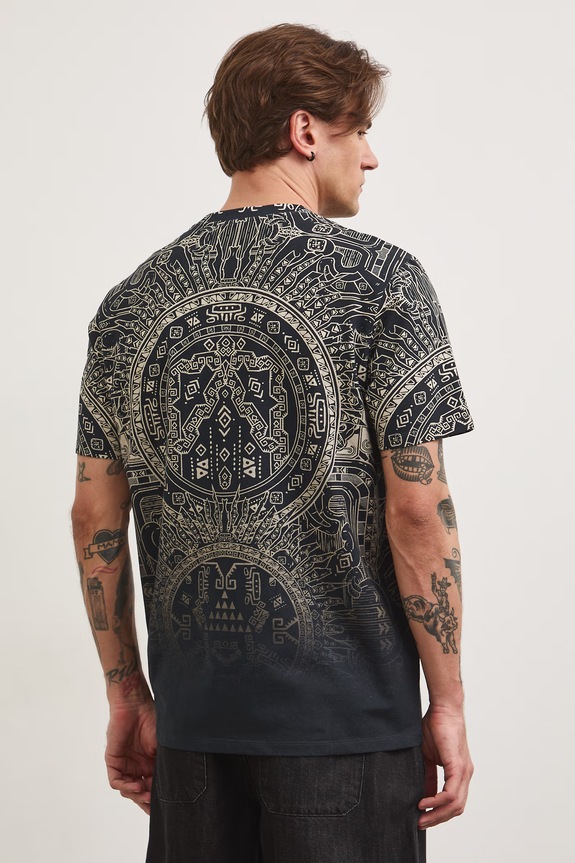 Odzież Medicine T-shirt męski bawełniany z elastanem RS26-TSM806 czarny