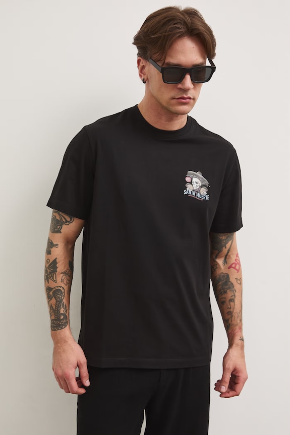 Medicine t-shirt męski bawełniany czarny RS26-TSM809