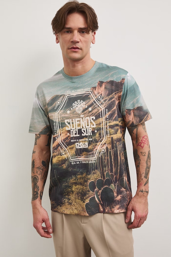 Medicine T-shirt męski bawełniany RS26-TSM811 multicolor RS26