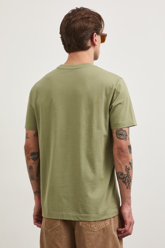 T-shirt męski bawełniany z kolekcji Bieszczadzki Park Narodowy x Medicine zielony RS26-TSM850