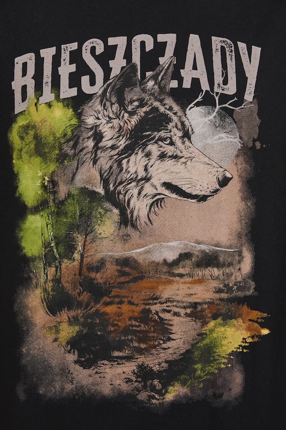 T-shirt męski bawełniany z kolekcji Bieszczadzki Park Narodowy x Medicine RS26-TSM853
