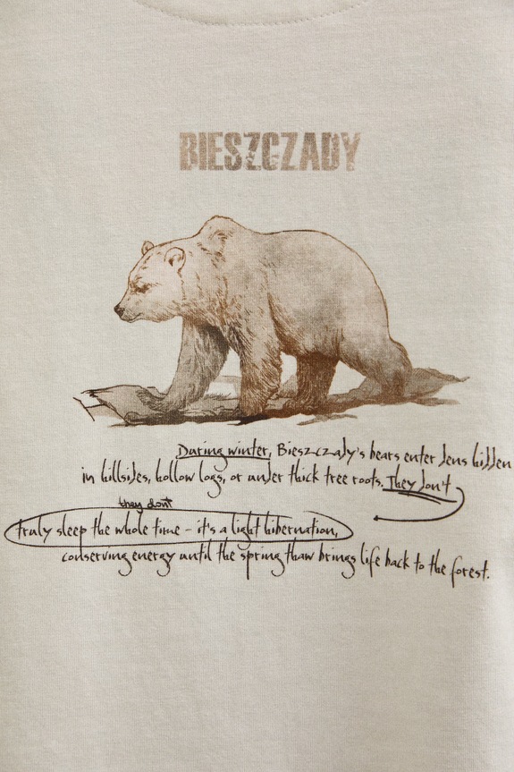 T-shirt męski bawełniany z elastanem z kolekcji Bieszczadzki Park Narodowy x Medicine RS26-TSM855