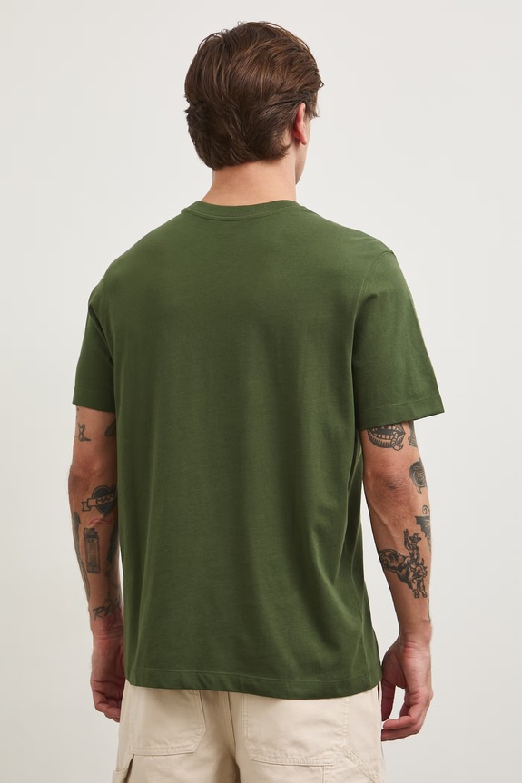 T-shirt męski bawełniany z kolekcji Bieszczadzki Park Narodowy x Medicine zielony RS26-TSM856