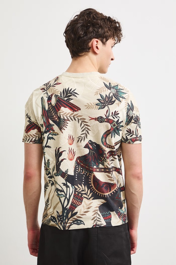 Odzież Medicine T-shirt męski bawełniany RS26-TSM901 beżowy