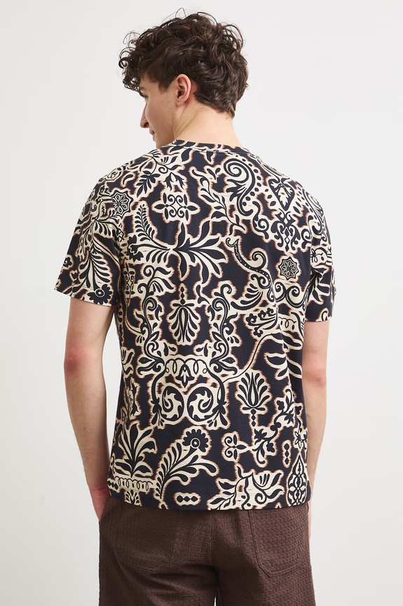 Odzież Medicine T-shirt męski bawełniany z elastanem RS26-TSM902 brązowy